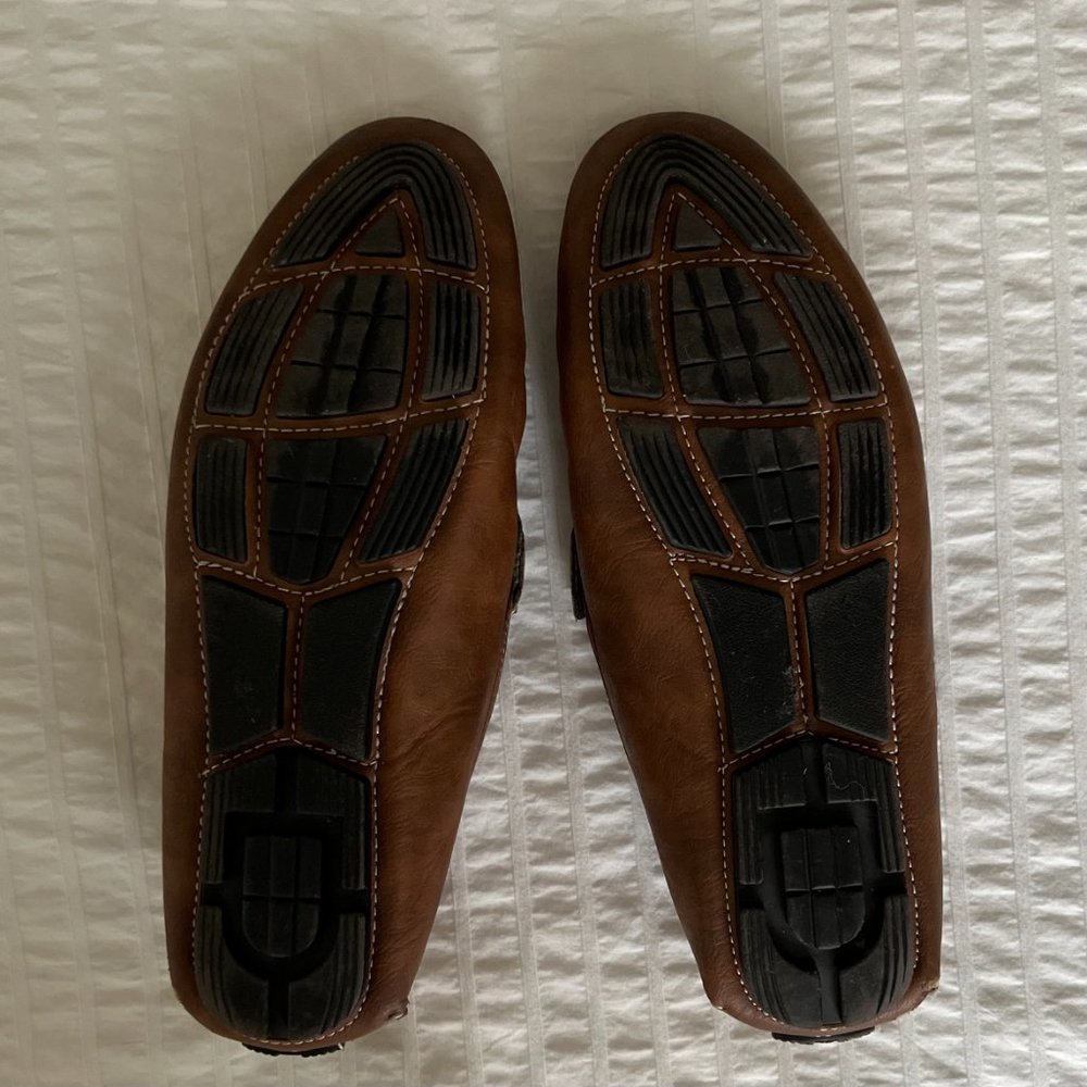 Men's Brixton Brown Slip-On Brown Loafer Size 9 - Picture 6 of 9